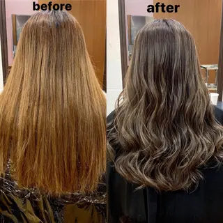 ロング カラー 韓国レイヤーカット★ 小林大樹のヘアスタイル