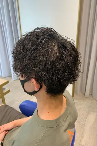 ショート パーマ ヘアアレンジ メンズ メンズパーマ職人 加藤 弘貴のヘアスタイル