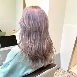 セミロング レイヤー/ハッシュ 渋谷/サッタのヘアスタイル