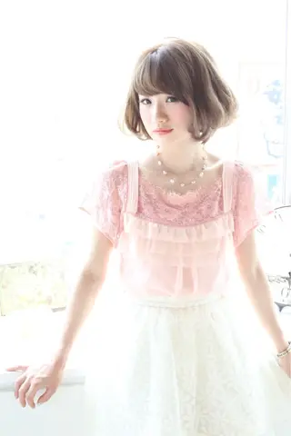 ショート パーマ/ボブ/ 佐々木翔のヘアスタイル