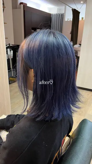 ミディアム カラー MAHIRU🤍 艶髪・ストレート🫧のヘアスタイル