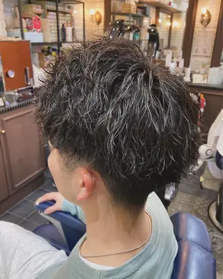 パーマ メンズ ルピナス中田店長 山口大地のヘアスタイル