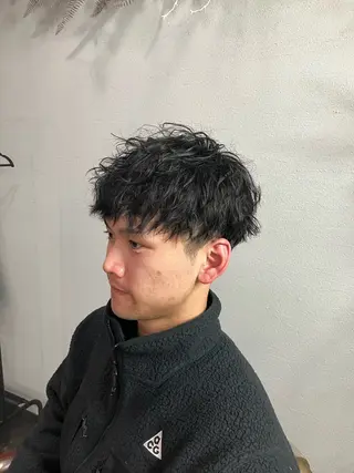 ショート パーマ メンズカット/パーマ ハヤシのヘアスタイル