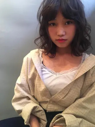 ミディアム カラー マンツーマン美容師 立川　♡MIHO♡のヘアスタイル