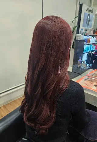 カラー ロング 関口 友菜のヘアスタイル