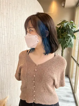 カラー Aya/四条烏丸/ インナーカラーのヘアスタイル