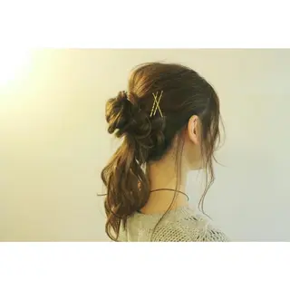 ヘアアレンジ クニモトハルナ ボブ/柔らかカラーのヘアスタイル