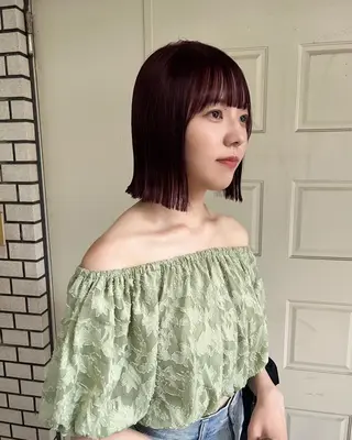ショート まろやか透明感カラー ♡MANAのヘアスタイル