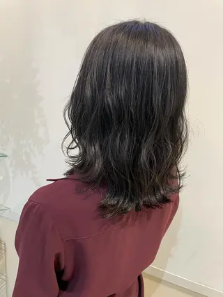 ミディアム カラー 極艶透明感カラー🐰 髪質改善/出雲つぐみのヘアスタイル