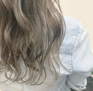 セミロング カラー 韓国　縮毛矯正 髪質改善　木村のヘアスタイル