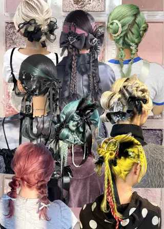 ヘアアレンジ 💫miyu💫デザ インカラー/アレンジのヘアスタイル