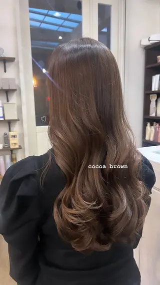 ロング カラー ayaka‎/暖色/ レイヤーカット🩰のヘアスタイル
