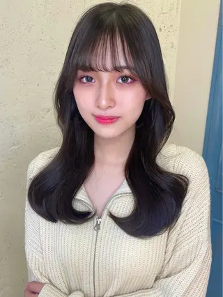 セミロング 江口 さやかのヘアスタイル