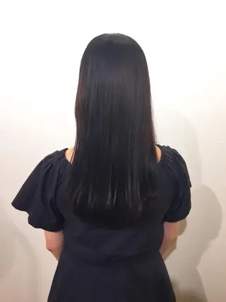 ロング カラー 高浜 夕海のヘアスタイル