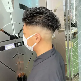 パーマ メンズ 渋谷/フェード/ 國分 翔のヘアスタイル