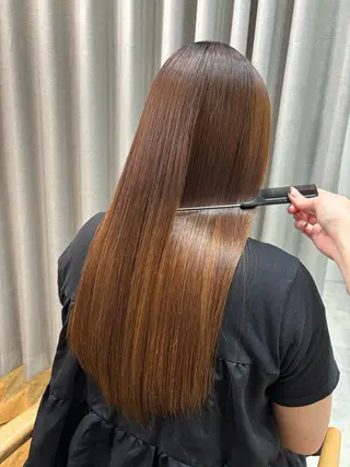 ロング カラー パーマ 🤍美髪縮毛/髪質 改善/池上夏凜🤍のヘアスタイル