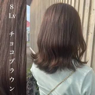 ミディアム カラー wakana / くびれカットのヘアスタイル