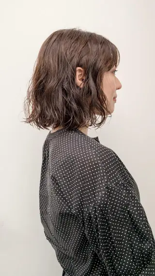 ショート パーマ 美髪/デザイン /　湯本　哲也のヘアスタイル