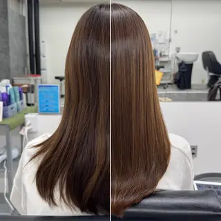 セミロング 髪質改善メニュー 長井 美佐子のヘアスタイル