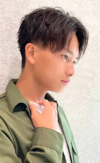 ショート パーマ メンズ 大人メンズパーマ メンズ特化　萱原大幹のヘアスタイル