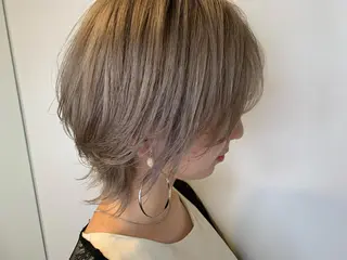 ショート カラー ボブ　ショート 特化 迫田紘史のヘアスタイル