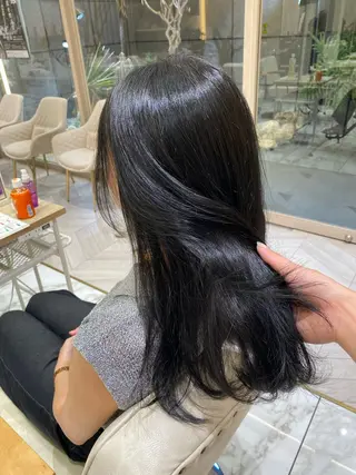 ミディアム カラー hina☺︎ 髪質改善/ストレートのヘアスタイル