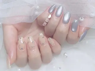 ネイル 𝐲𝐮𝐦𝐢🎀 長さ出しデザイン専門のネイルデザイン