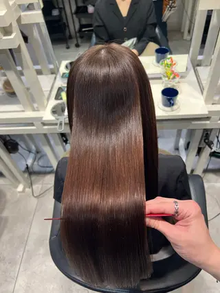 ロング 恵比寿韓国レイヤー× 艶透明感カラー大場のヘアスタイル