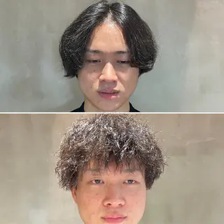 ショート パーマ メンズ WOOP hair所属・WOOP /岡村 智晴のヘアスタイル