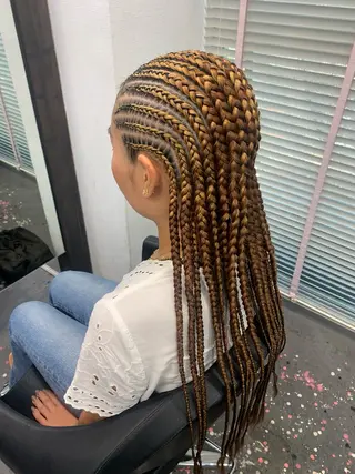 ロング ヘアアレンジ MEI/ブレイズ/ コーンロウ/茅ヶ崎のヘアスタイル