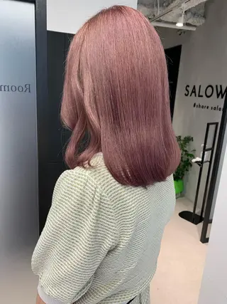 セミロング カラー 暖色カラー🤎Red Neo meiのヘアスタイル