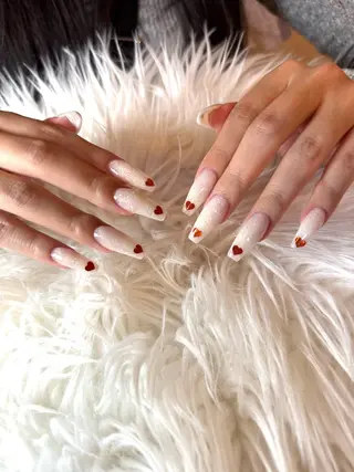 ロング LaLa Peach 崎原のネイルデザイン