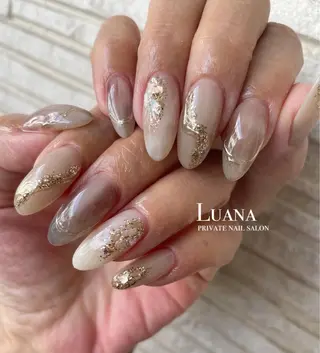 セミロング カラー ネイル マツエク・マツパ nail salon neigeのネイルデザイン
