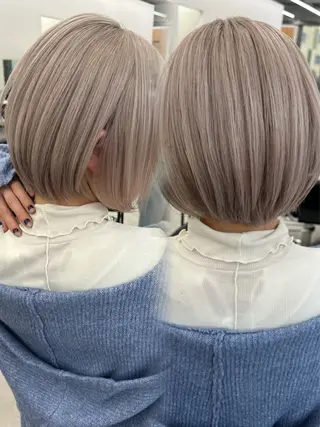 ショート カラー ヘアアレンジ 原宿ハイトーンカラー 🌼みるい🌼のヘアスタイル