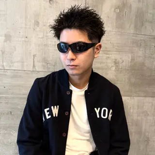 ショート パーマ メンズ メンズ特化/パーマ/ メッシュ/竜成のヘアスタイル