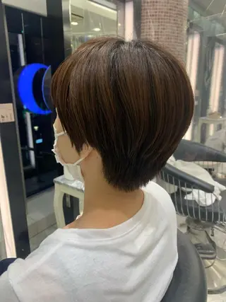 ショート デジタルパーマ🫧 韓国風ヘア🫧サクラのヘアスタイル