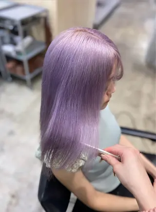 カラー MOMOKA🍑プル エクステ・ハイトーンのヘアスタイル
