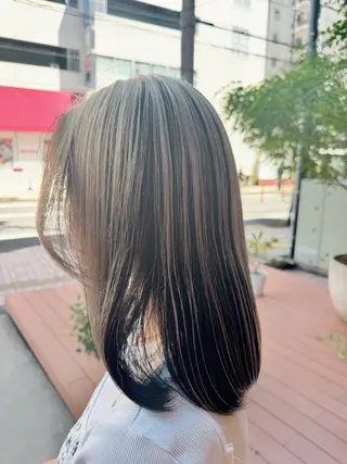 セミロング カラー 🫧🧸カラーヘアメ 🫧MIO🧸🫧のヘアスタイル