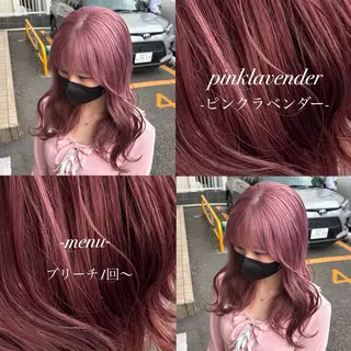 セミロング 🎀ハイトーン/ 艶カラー/夕月🎀のヘアスタイル