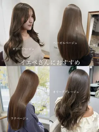 カラー 🪞透けヘア髪質改善 艶ベージュ/nagiのヘアスタイル