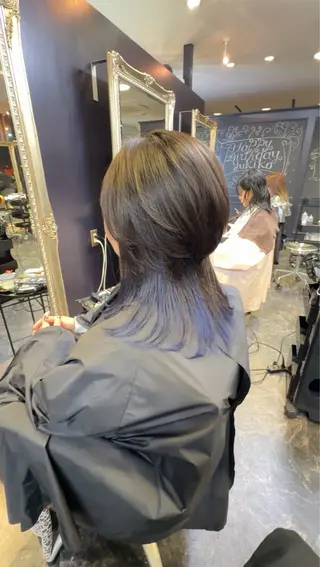 セミロング カラー 店長 ハイトーン× 髪質改善/舘野 涼太のヘアスタイル