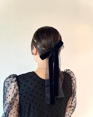 ヘアアレンジ 酸性ストレート/ブリ ーチなしWカラー河本のヘアスタイル