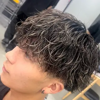 ミディアム カラー ヘアアレンジ メンズ fifth 石川 凪のヘアスタイル