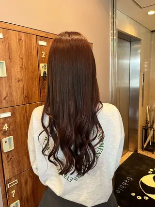 ロング sayaka 透明感カラーのヘアスタイル