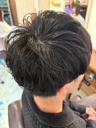 ショート パーマ メンズ メンズのモテヘア☁️ はまなか✂︎COLOのヘアスタイル