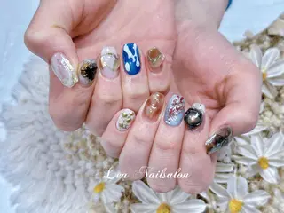 ミディアム カラー ネイル Le’a NailSalonのネイルデザイン