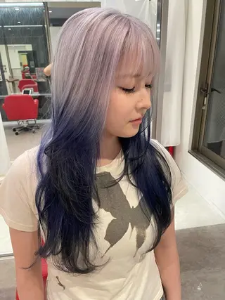 ロング カラー be flot所属・髪質改善/大阪守口市 🐣Ria‪🐣のヘアスタイル