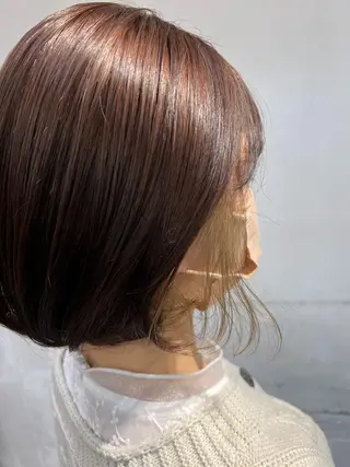 ミディアム カラー 山梨 慶斗のヘアスタイル