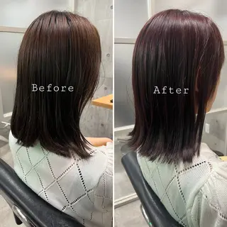 ミディアム カラー 🤲ヘッドスパ🤲 たにぐちあつし🤲のヘアスタイル