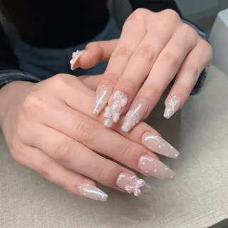 ネイル チップ長さ出し 専門店のネイルデザイン